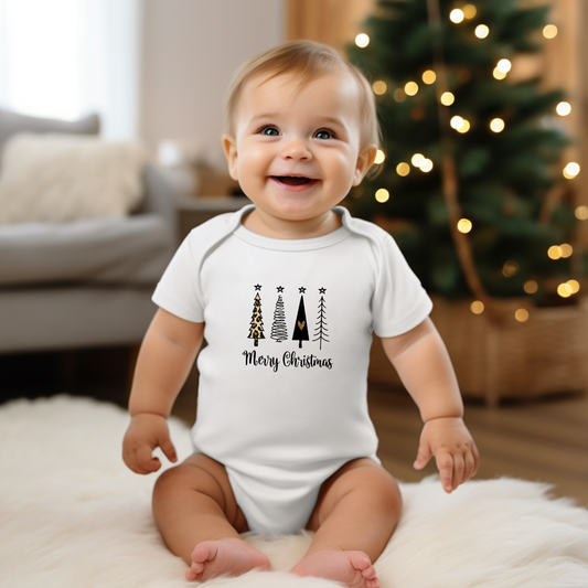 Christmas Trees Baby Bodysuit